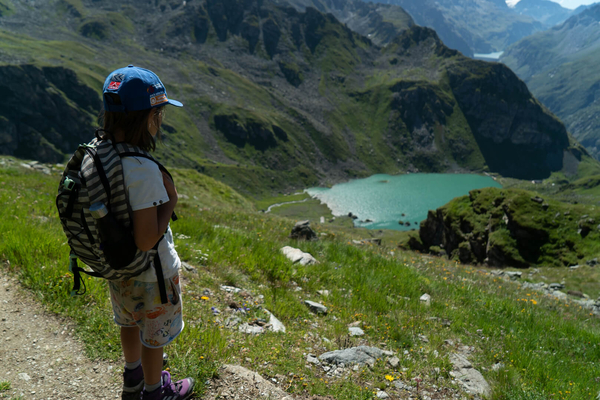 Vue sur le lac de Louvie 