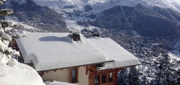 Chalet avec vue panoramique sur les montagnes enneigées – Chalet Le Varouet à vendre - Verbier