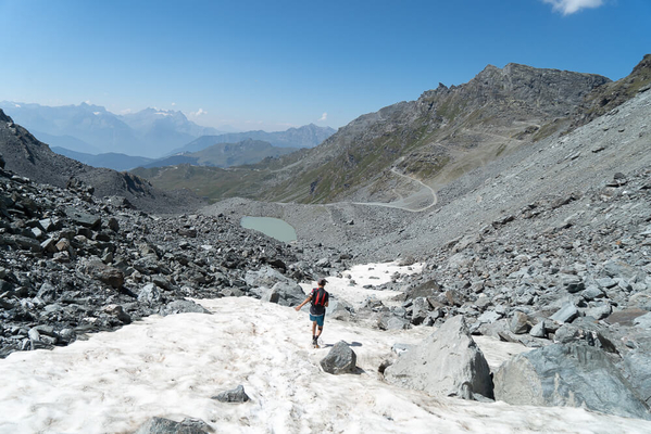 descente du col de la Chaux